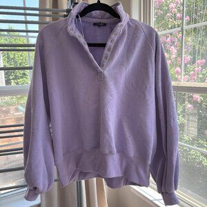 Lavender Snap button Pullover